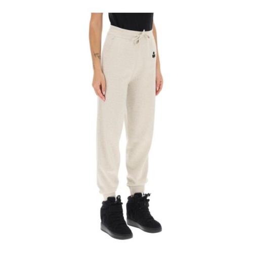 Isabel Marant Étoile Stickade Joggerbyxor White, Dam