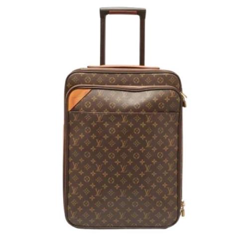 Louis Vuitton Vintage Pre-owned Belagd canvas resvskor Brown, Dam