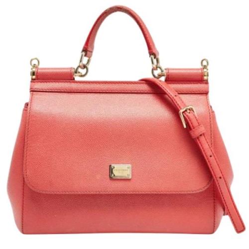 Dolce & Gabbana Pre-owned Pre-owned Laeder handvskor Pink, Dam