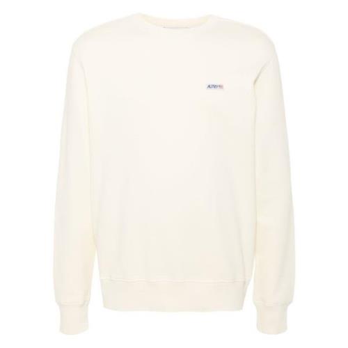 Autry Logo Patch Sweatshirt Beige, Herr