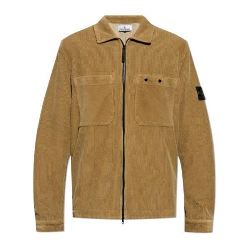 Stone Island Cordskjorta Brown, Herr