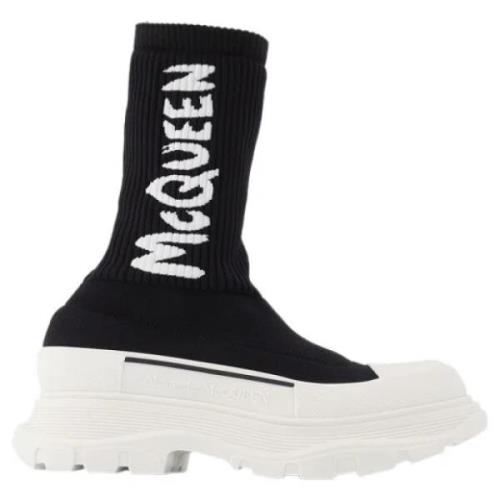 Alexander McQueen Tyg sneakers Black, Dam