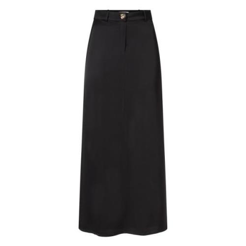 Ba&Sh Elegant Straight-Cut Skirt Jess Black, Dam