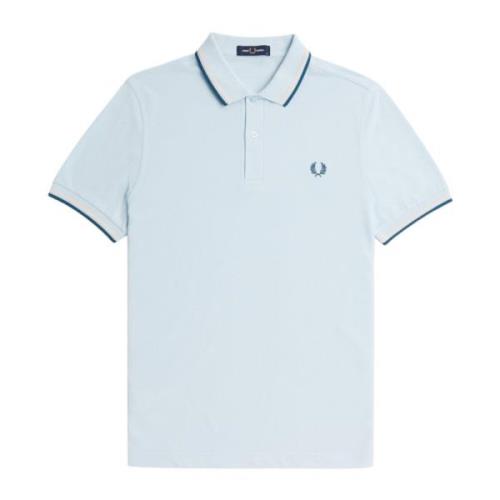 Fred Perry Clear Blue T-shirts och Polos Blue, Herr