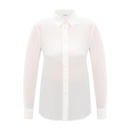 Saint Laurent Sidenskjorta White, Dam