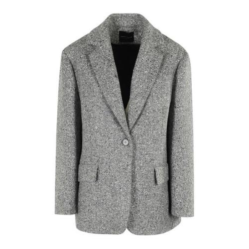 Roberto Collina Enknäppt Blazer Gray, Dam