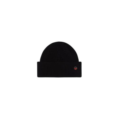 Busnel Strukturerad Ullblandning Beanie Black, Dam