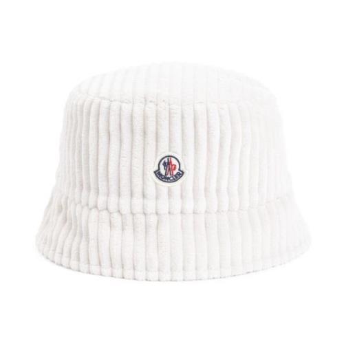 Moncler Ljus Beige Bucket Hat Beige, Dam