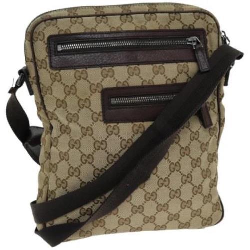 Gucci Vintage Pre-owned Canvas gucci-vskor Beige, Dam