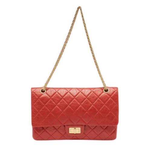 Chanel Vintage Pre-owned Laeder axelremsvskor Red, Dam