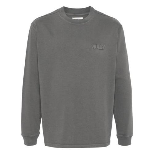 Autry Logo Patch Långärmad T-shirt Gray, Herr