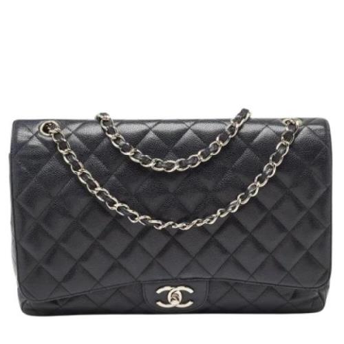 Chanel Vintage Pre-owned Laeder axelremsvskor Black, Dam