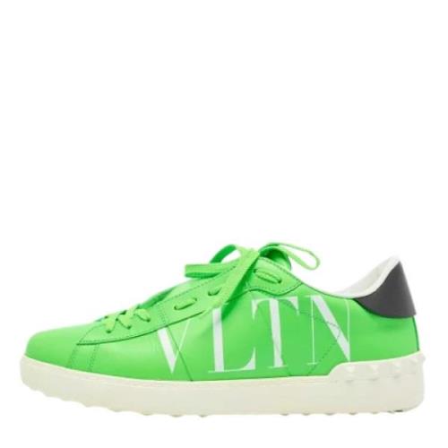 Valentino Vintage Pre-owned Laeder sneakers Green, Herr