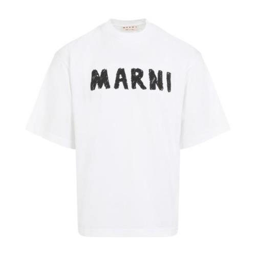 Marni Vit T-shirt White, Herr