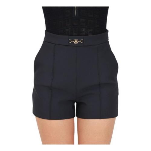 Elisabetta Franchi Elegant Svarta Shorts Black, Dam