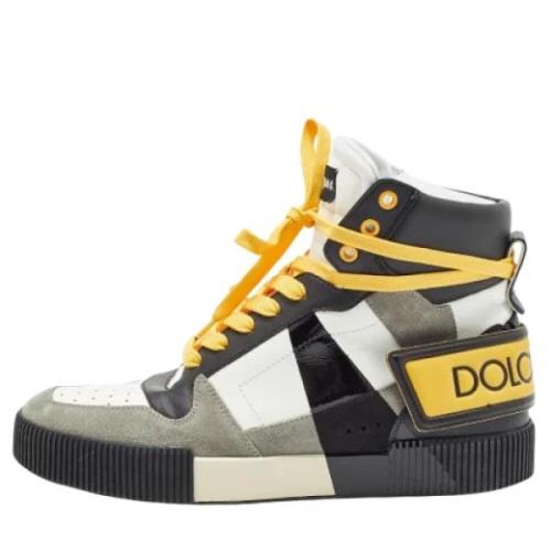 Dolce & Gabbana Pre-owned Pre-owned Laeder sneakers Multicolor, Herr