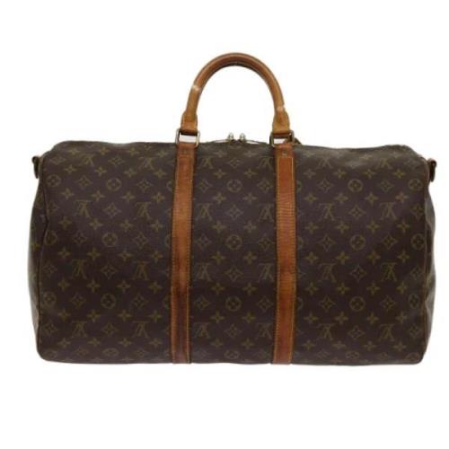 Louis Vuitton Vintage Pre-owned Canvas resvskor Brown, Dam