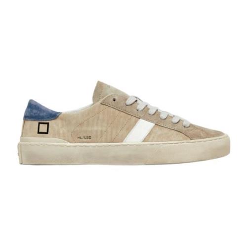 D.a.t.e. Beige Sneakers för en Stilfull Look Beige, Herr