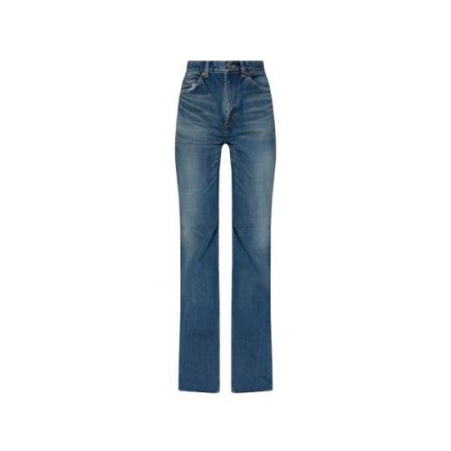 Saint Laurent Utställda jeans Blue, Dam