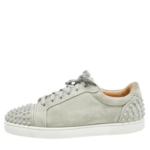 Christian Louboutin Pre-owned Pre-owned Mocka sneakers Gray, Herr