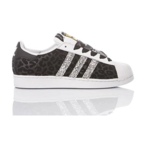 Adidas Handgjorda Damskor Sneakers Vit Svart Black, Dam