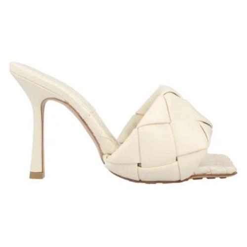 Bottega Veneta Laeder mules Beige, Dam