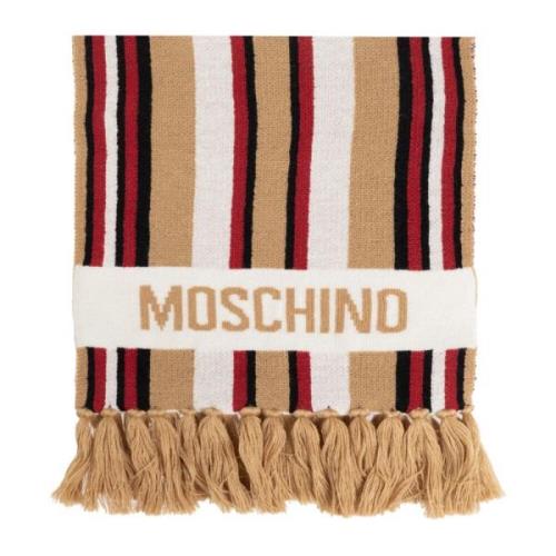 Moschino Halsduk med randigt mönster Multicolor, Unisex