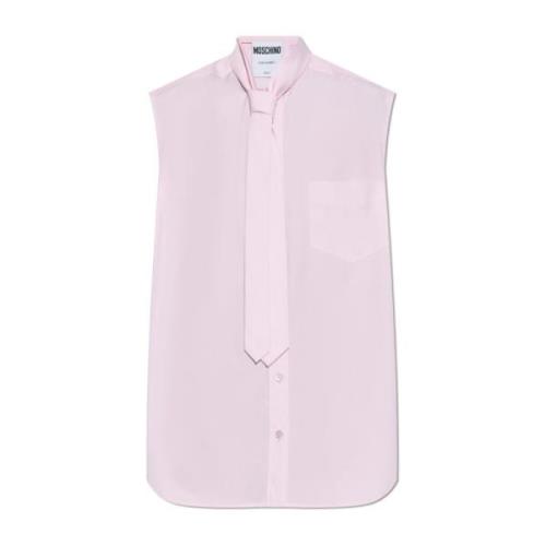 Moschino Ärmelös skjorta Pink, Dam