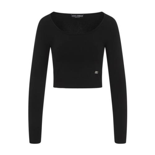 Dolce & Gabbana Nero Sweater Black, Dam