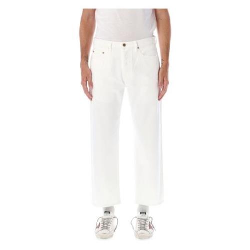 Golden Goose Vit Skate Denim Jeans Aw24 White, Herr