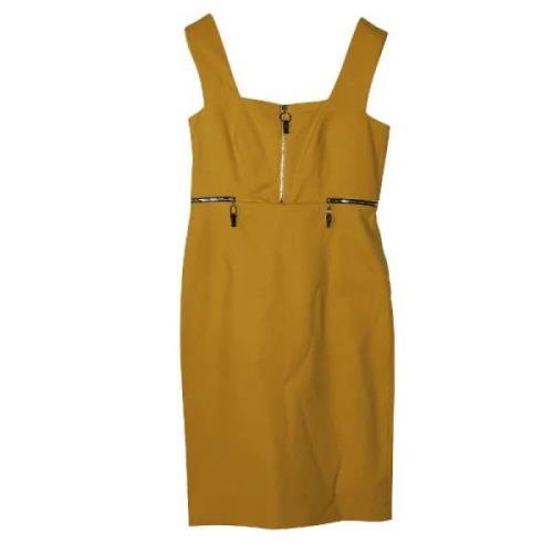 Sportmax Polyester klnningar Yellow, Dam