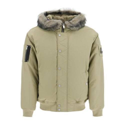 Moose Knuckles Denali Hooded Bomber Jacka Green, Herr