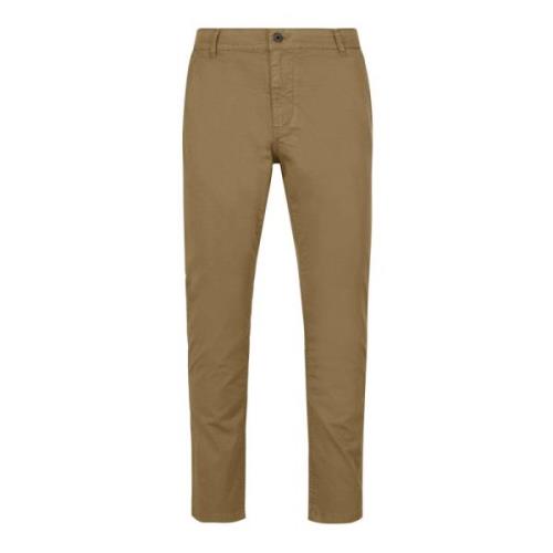 BomBoogie Slim Fit Piqué Chino Byxor Beige, Herr