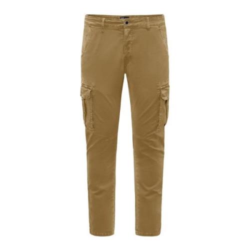 BomBoogie Slim Fit Cargo Byxor Beige, Herr