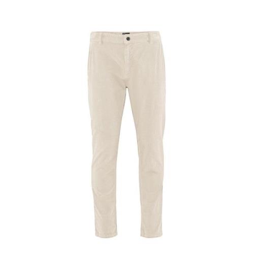 BomBoogie Slim Fit Corduroy Chino Byxor Beige, Herr