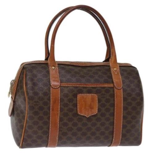 Celine Vintage Pre-owned Laeder handvskor Brown, Dam