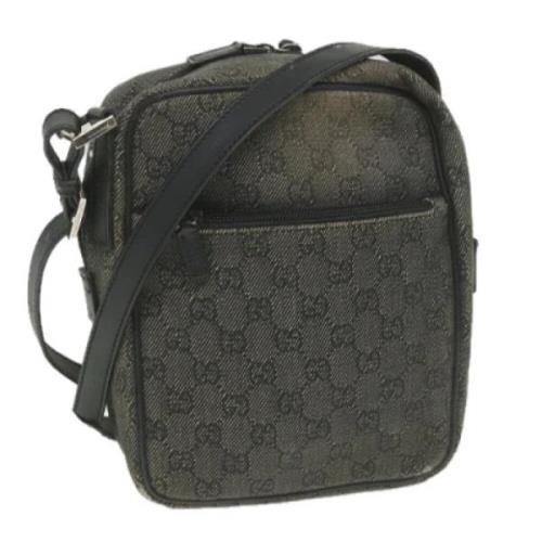 Gucci Vintage Pre-owned Canvas gucci-vskor Black, Dam