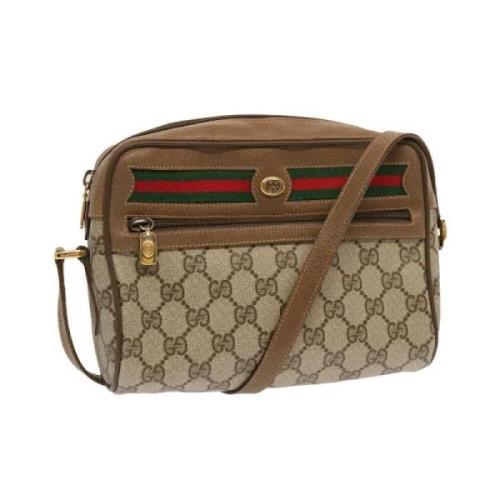 Gucci Vintage Pre-owned Canvas gucci-vskor Beige, Dam