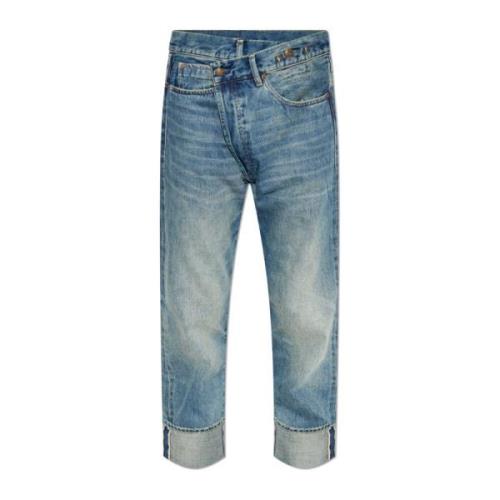 R13 Jeans med logotyp Blue, Dam