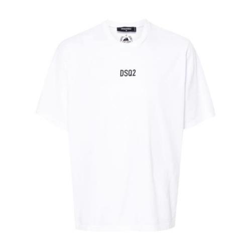 Dsquared2 Vita T-shirts & Polos för män White, Herr