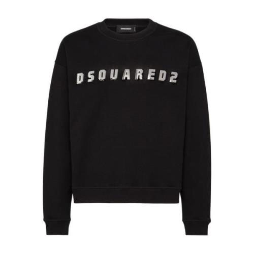 Dsquared2 Snygg Sweater Kollektion Black, Herr