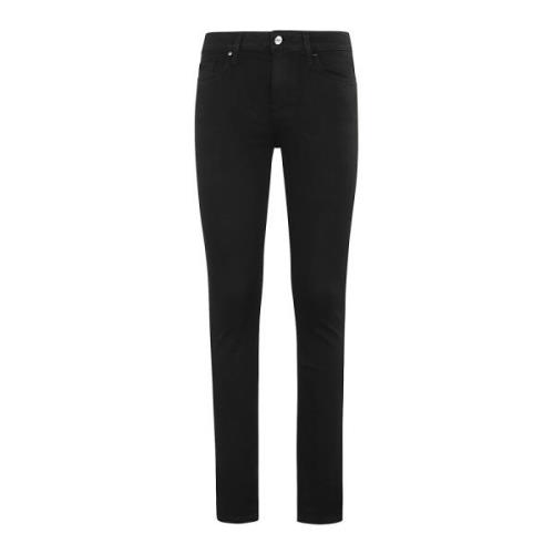 Paige Ultra Skinny Jeans Black, Dam