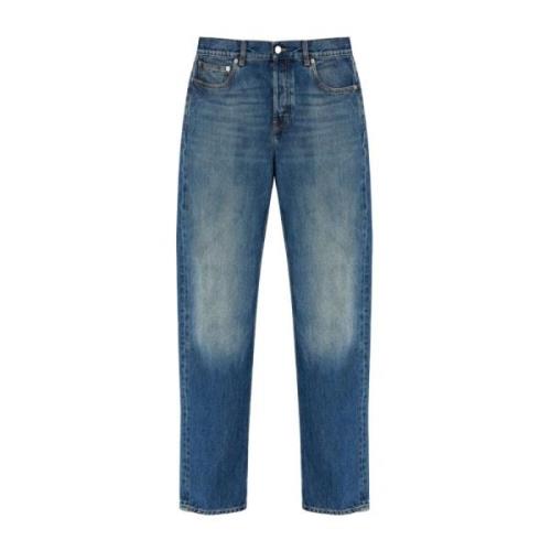 Alexander McQueen Blå Jeans för Män Aw24 Blue, Herr