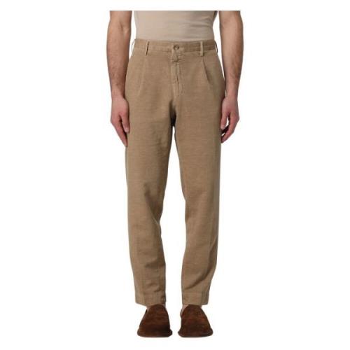 Incotex Straight Trousers Beige, Herr