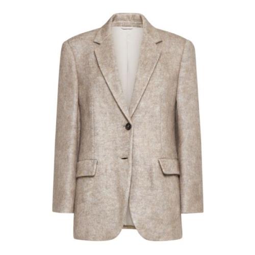 Brunello Cucinelli Stiliga Jackor Beige, Dam