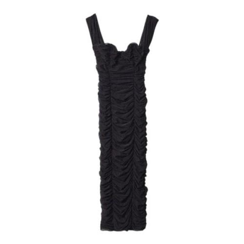 Mar De Margaritas Elegant Midi Klänning Black, Dam