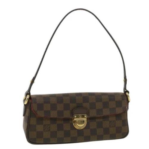 Louis Vuitton Vintage Pre-owned Canvas axelremsvskor Brown, Dam