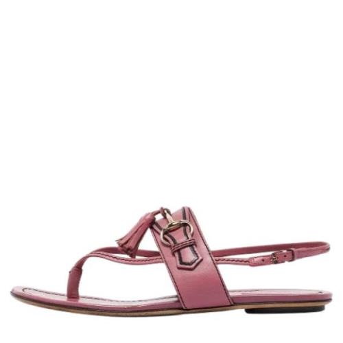 Gucci Vintage Pre-owned Laeder sandaler Pink, Dam