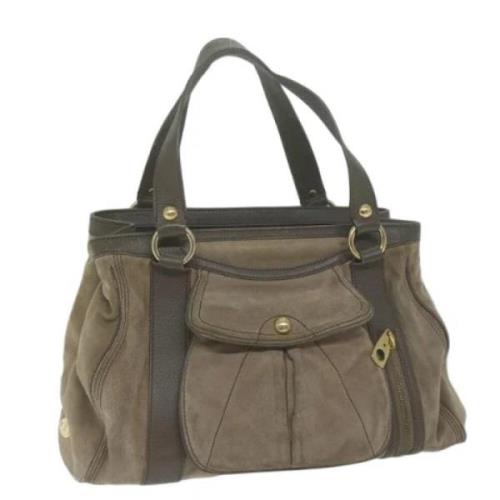 Celine Vintage Pre-owned Mocka handvskor Brown, Dam