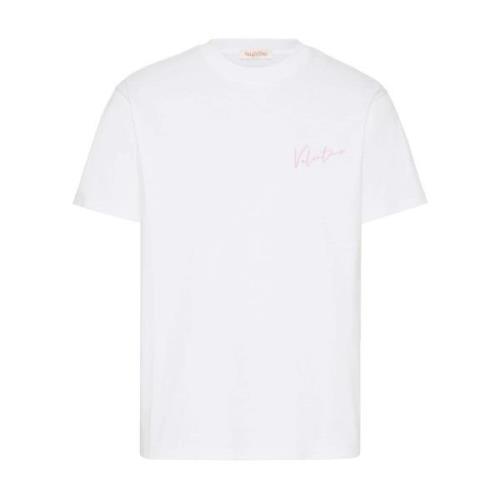 Valentino Garavani Vita T-shirts & Polos för Män White, Herr